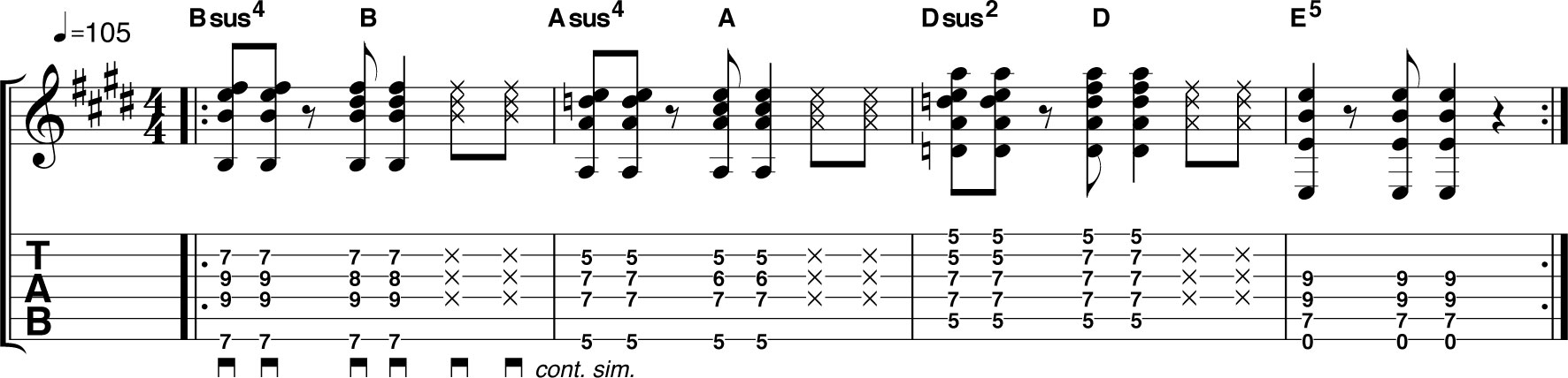 sus-chords-tab