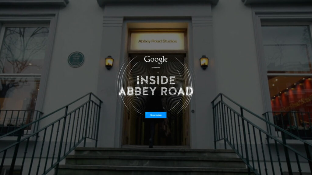 Виртуальный тур по студии Abbey Road от компании Google