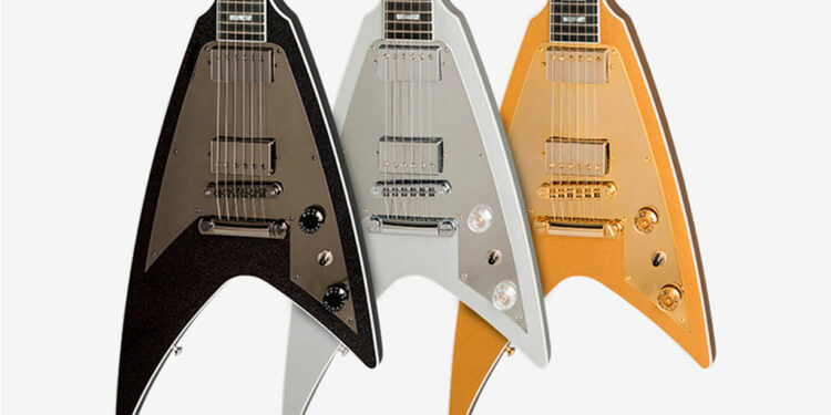 Обновленные Gibson Flying V, редизайн Gibson Flying V, Gibson Modern Flying V