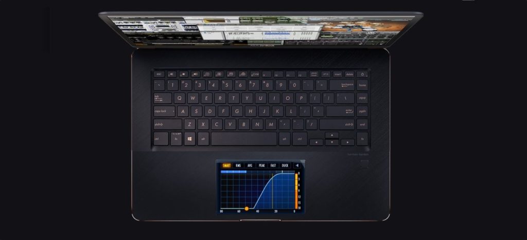 ASUS ZenBook Pro UX580, ноутбук с сенсорным экраном вместо тачпада