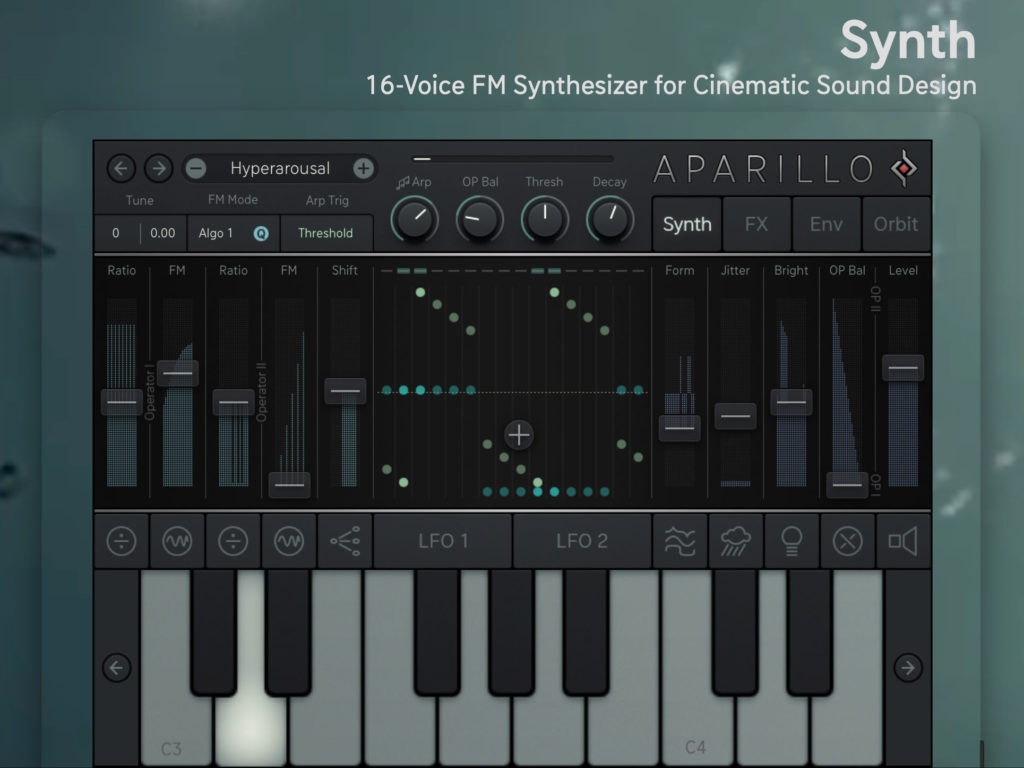 синтезатор для iPad Sugar Bytes Aparillo
