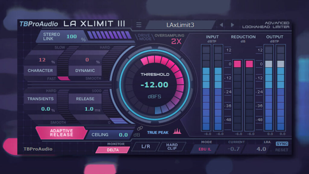 VST-лимитер TBProAudio LA xLimit III