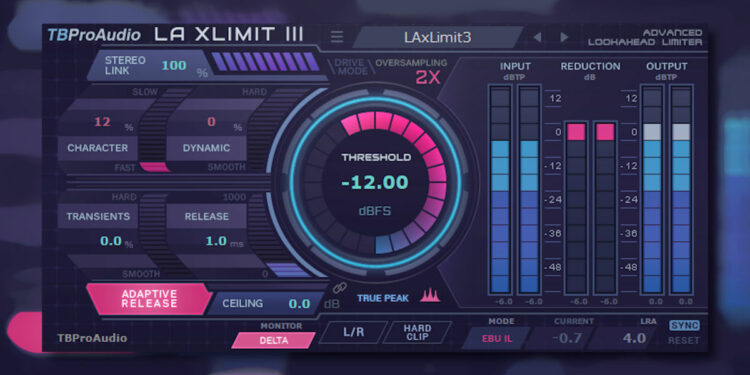 VST-лимитер TBProAudio LA xLimit III