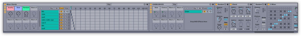 генерация аккордов в ableton live
