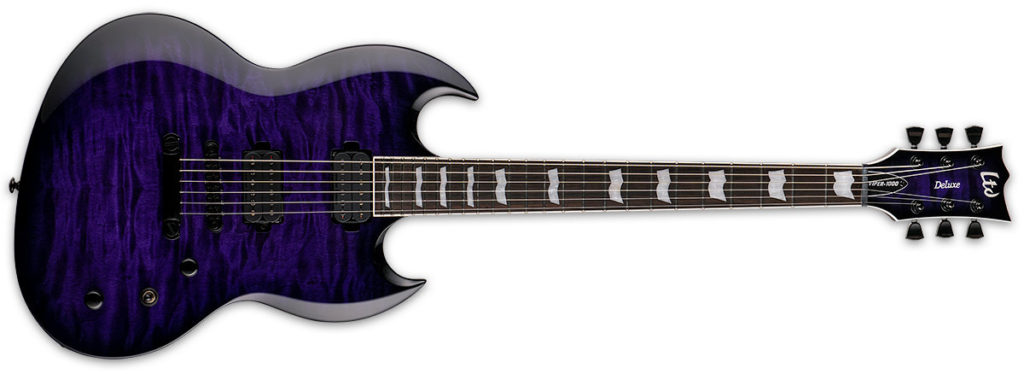 ESP LTD Deluxe Viper-1000 See-Thru Purple Sunburst