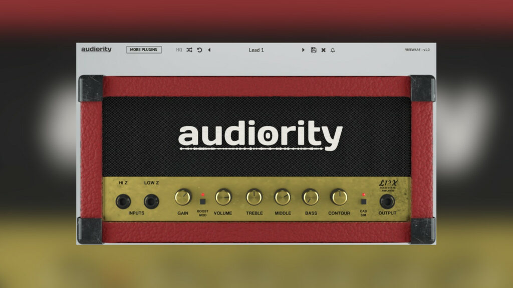 Бесплатный гитарный эмулятор Audiority L12X