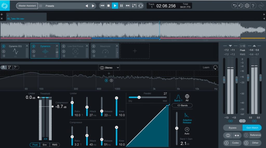 Параллельная компрессия в iZotope Ozone 9