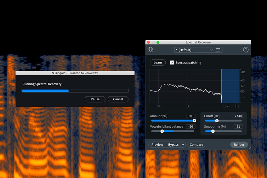 iZotope RX8 Spectral Recovery