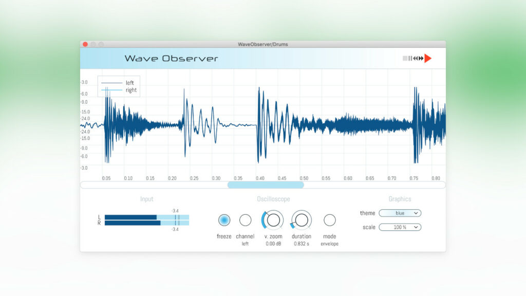 VST-осциллоскоп Press Play Wave Observer