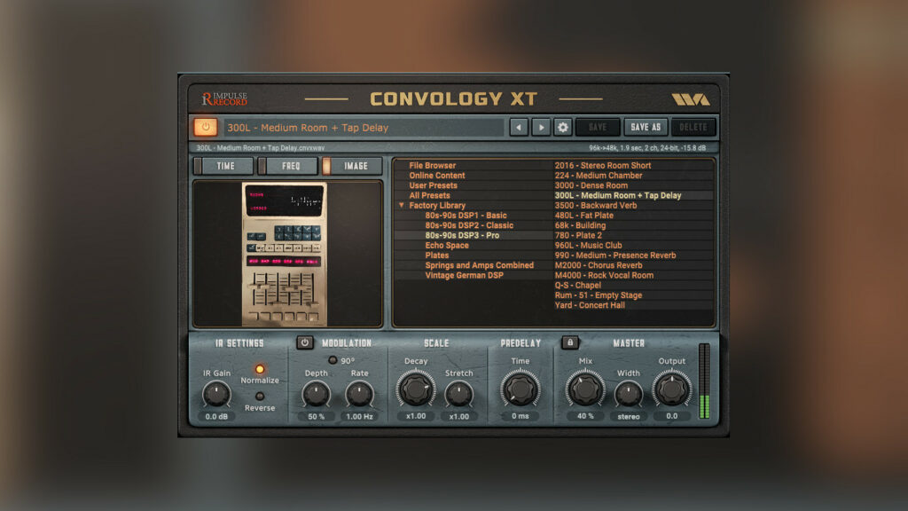 WaveArts Convology XT бесплатный VST-ревербератор