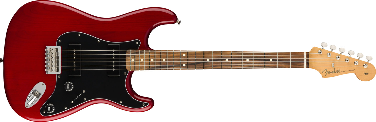 Fender Noventa Stratocaster Crimson Red Transparent