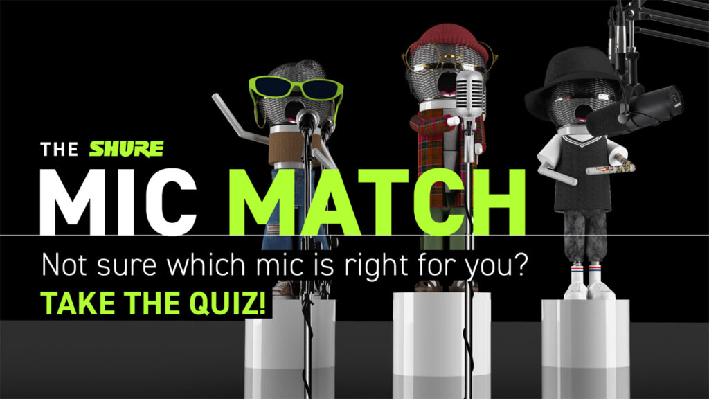 Shure Mic Match онлайн сервис выбора микрофона