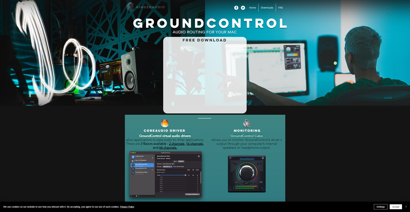 Скачивание Ground Control для записи экрана со звуком в macOS