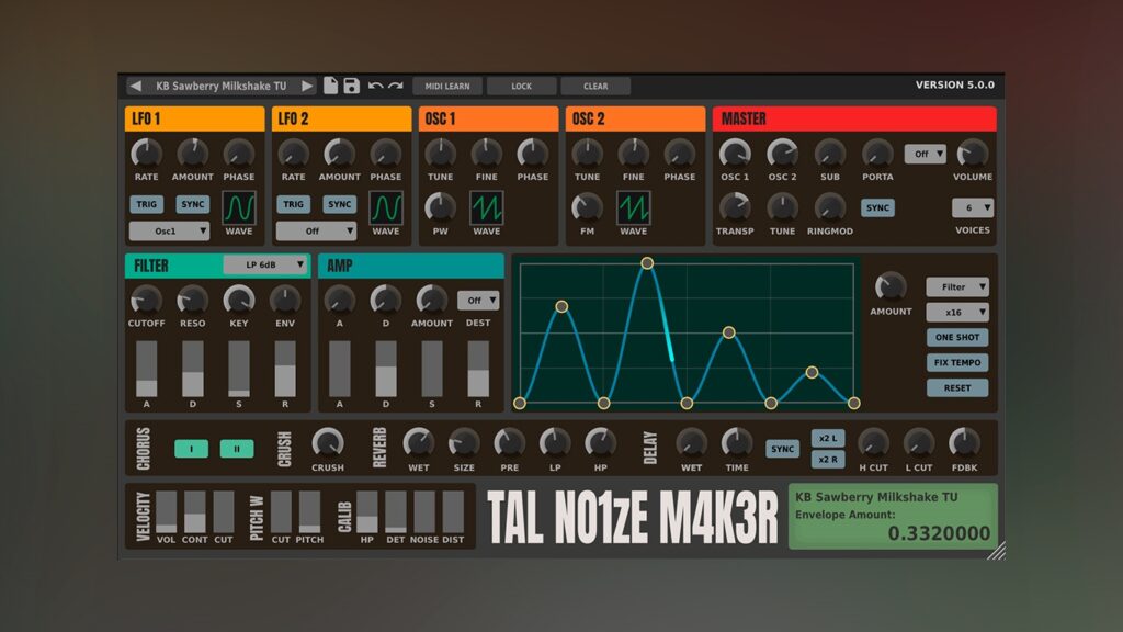TAL-NoiseMaker получил новый интерфейс