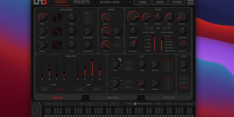 IK Multimedia UNO Synth Pro Editor редактор параметров синтезатора