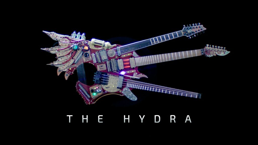 Ibanez Hydra электрогитара с тремя грифами Стива Вая