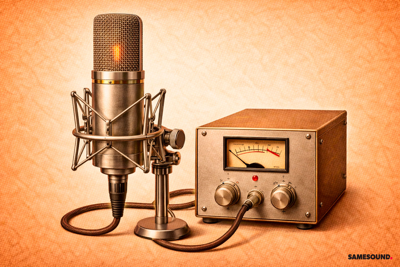 Ламповый микрофон: тот же конденсатор, но построенный вокруг лампы, с тёплым звучанием, отдельным блоком