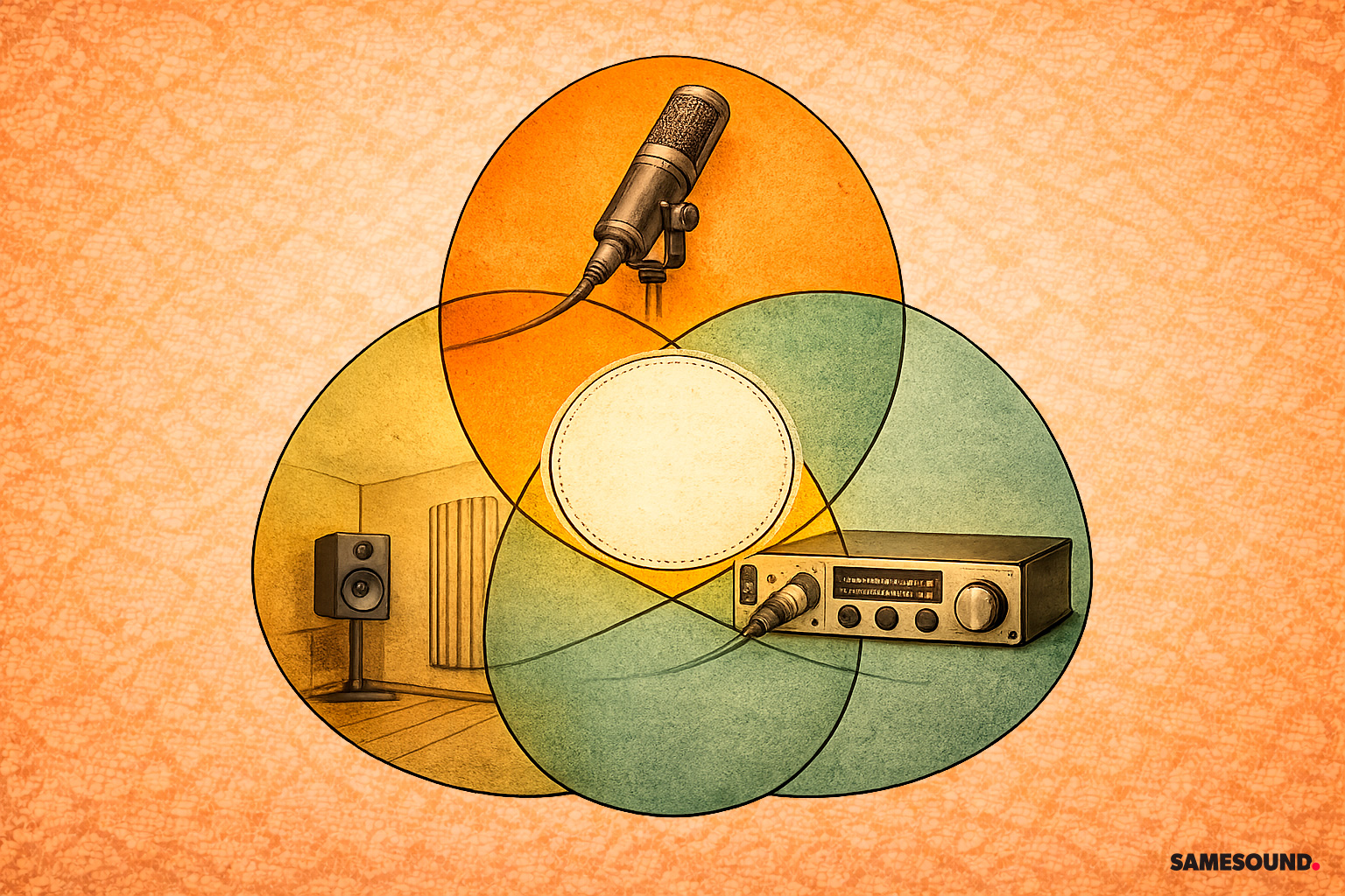 Схема факторов звучания: голос, комната и тракт записи вместе определяют результат, поэтому отзывы не гарантируют такой же звук