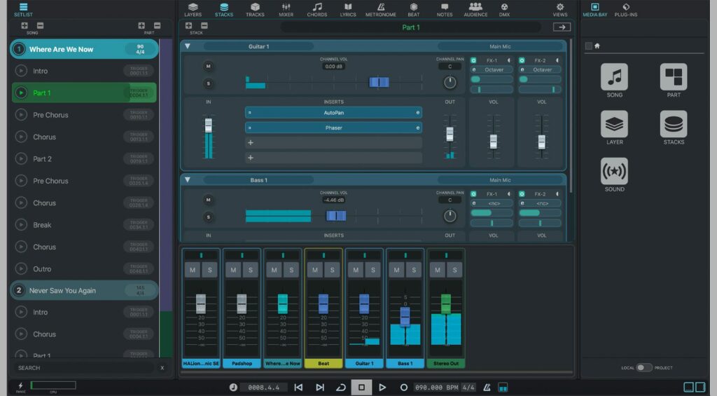 Steinberg VST Live Stacks