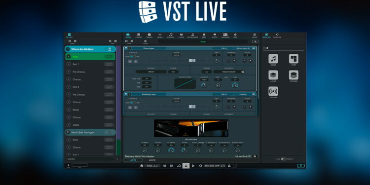 Steinberg VST Live программа для организации живых выступлений