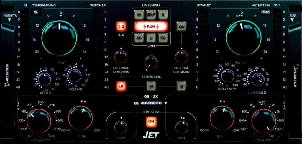 Бесплатный эквалайзер Acustica Audio Jet Dynamic EQ