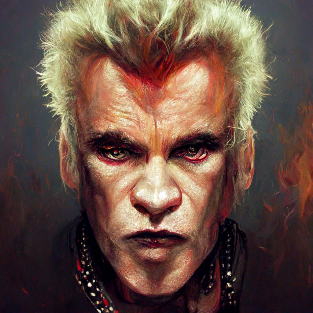 Billy idol makeup