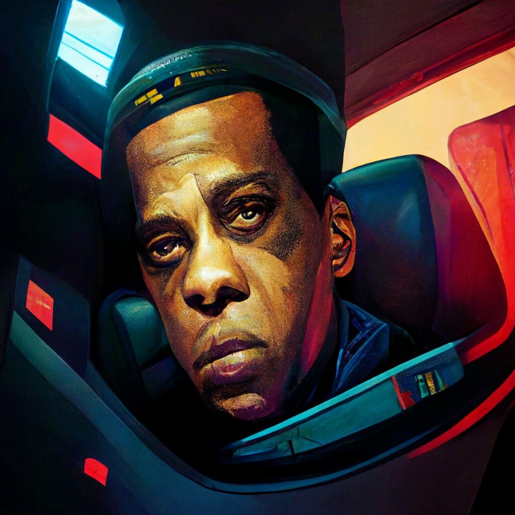 Midjourney Jay-Z Space