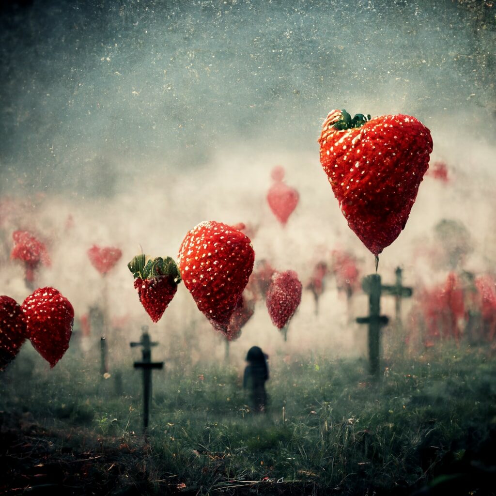 Midjourney Strawberry Fields Forever