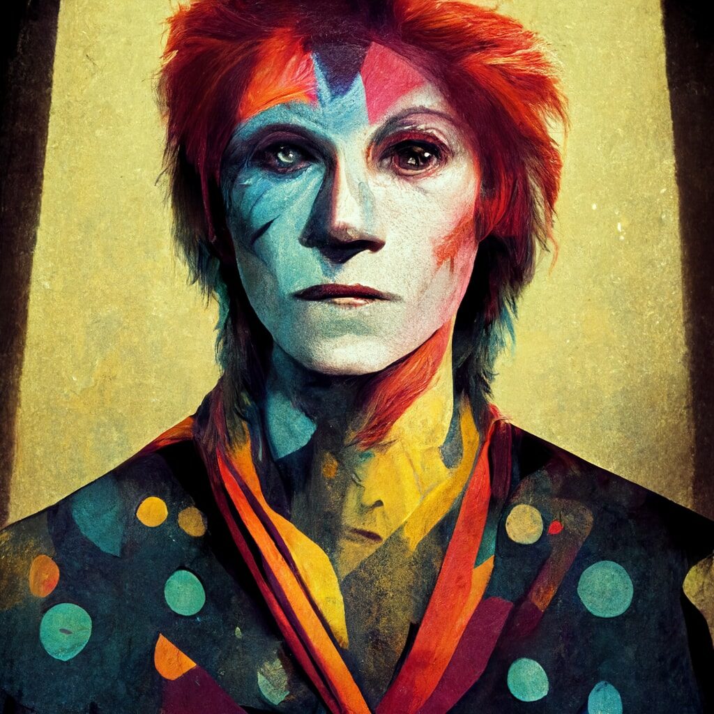 Midjourney Ziggy Stardust
