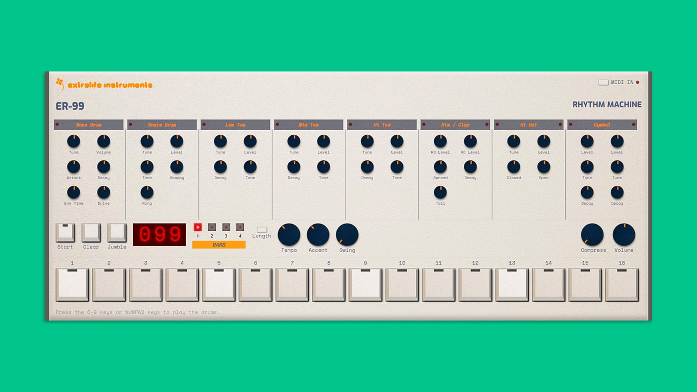 Энтузиасты запустили бесплатную онлайн-версию драм-машины Roland TR-909
