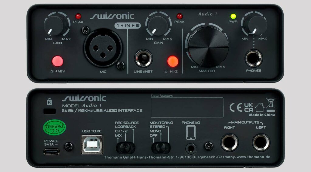 Swissonic Audio 1