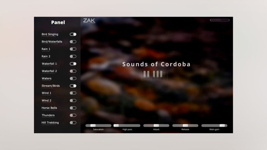 ZAK Sound Sounds of Cordoba