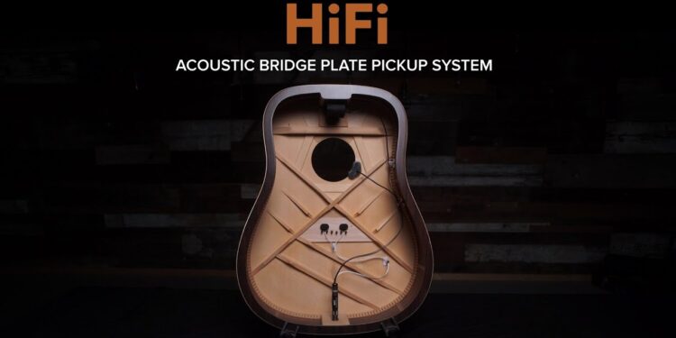 Звукосниматель для акустической гитары LR Baggs HiFi acoustic bridge plate pickup system