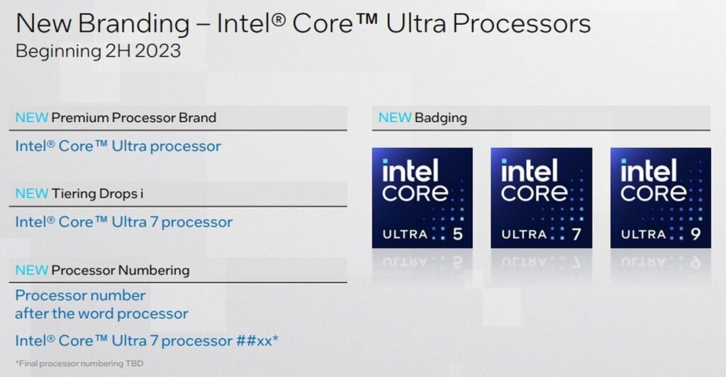 Intel новый нейминг процессоров