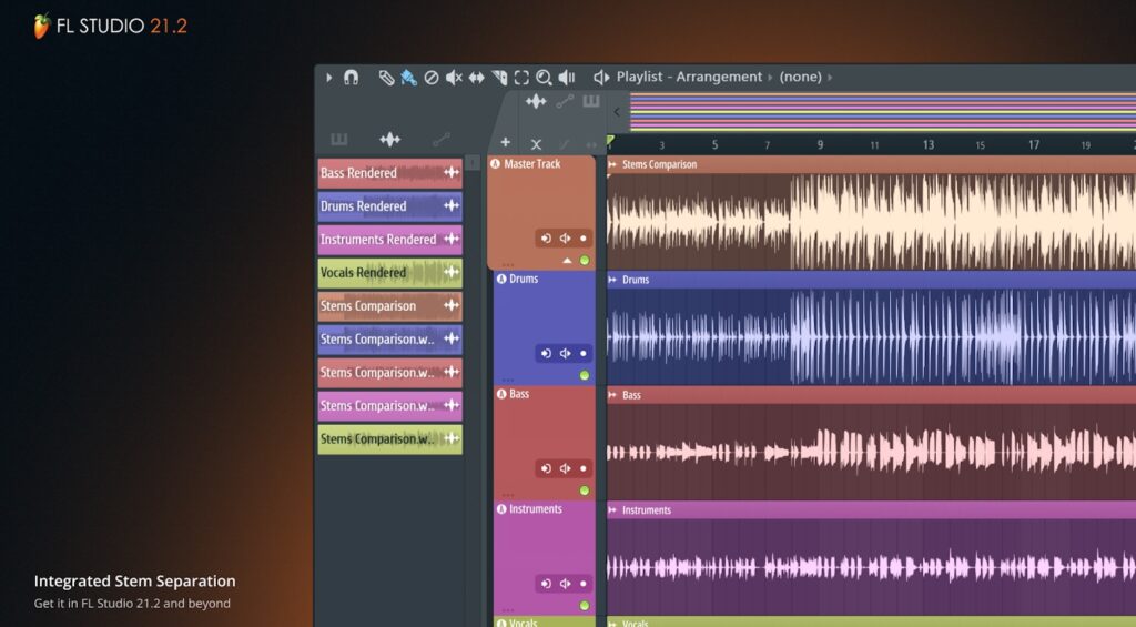 FL Studio 21.2 Stem Separation