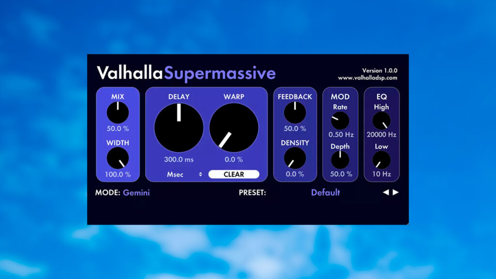 Valhalla DSP Valhalla Supermassive 3.0