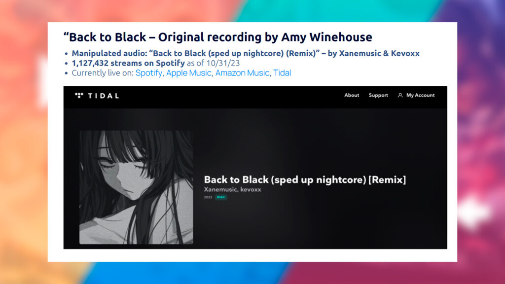 Amy Winehouse Back to Black sped up nightcore remix