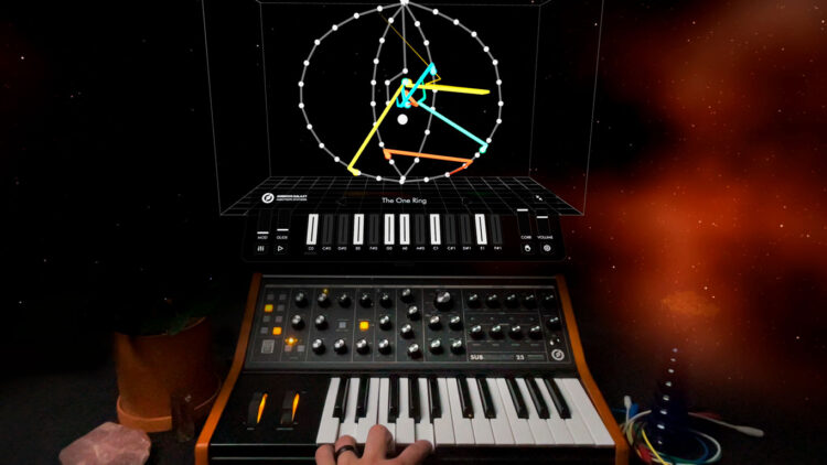 Синтезатор Moog Animoog Galaxy для Apple Vision Pro