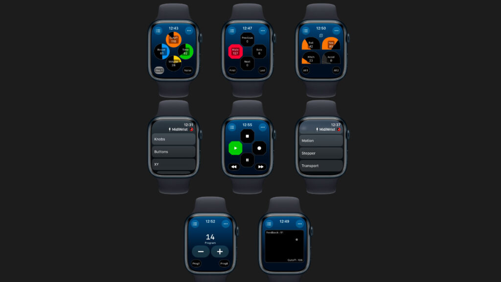 MidiWrist Apple Watch