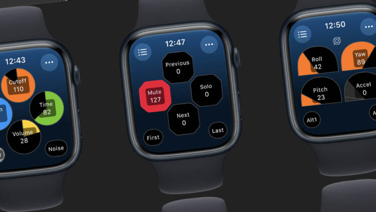 MidiWrist для Apple Watch для управления MIDI