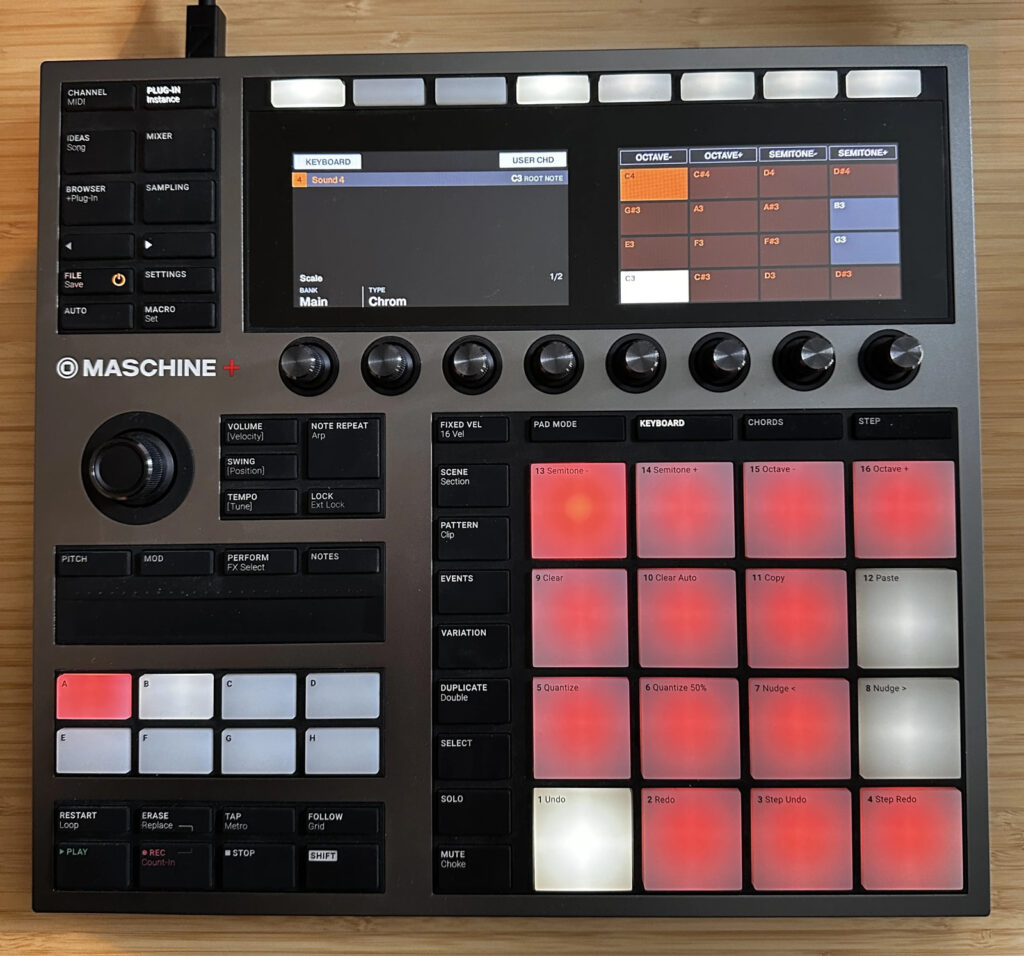 Maschine+ User Chords Maschine 3.1