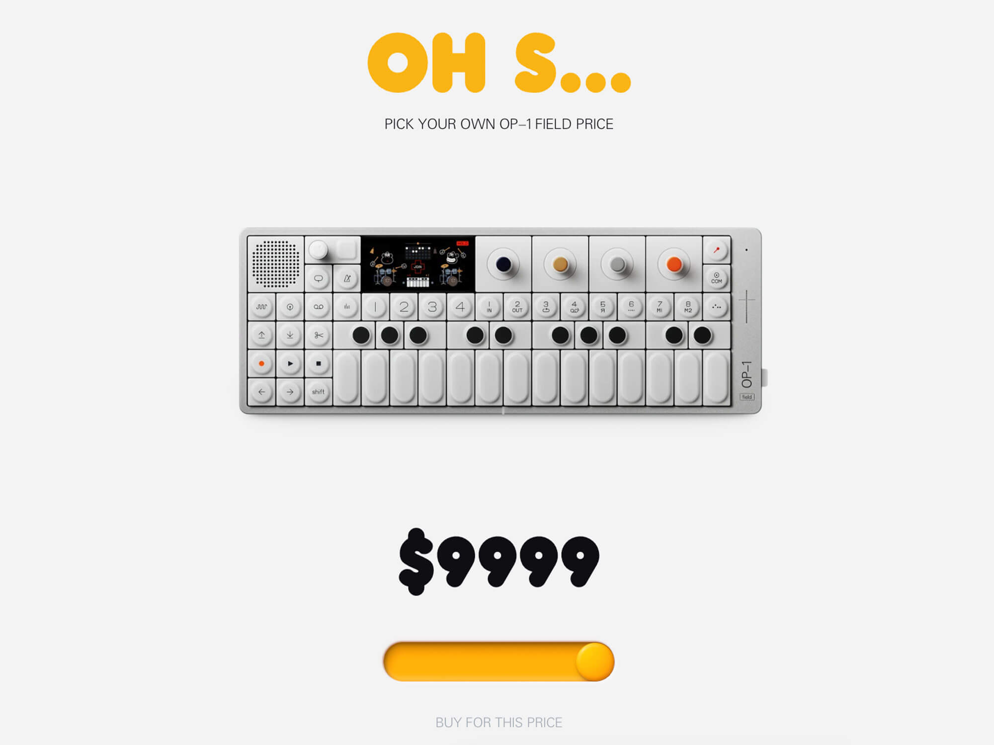 Teenage Engineering OP-1 field выбор стоимости на сайте