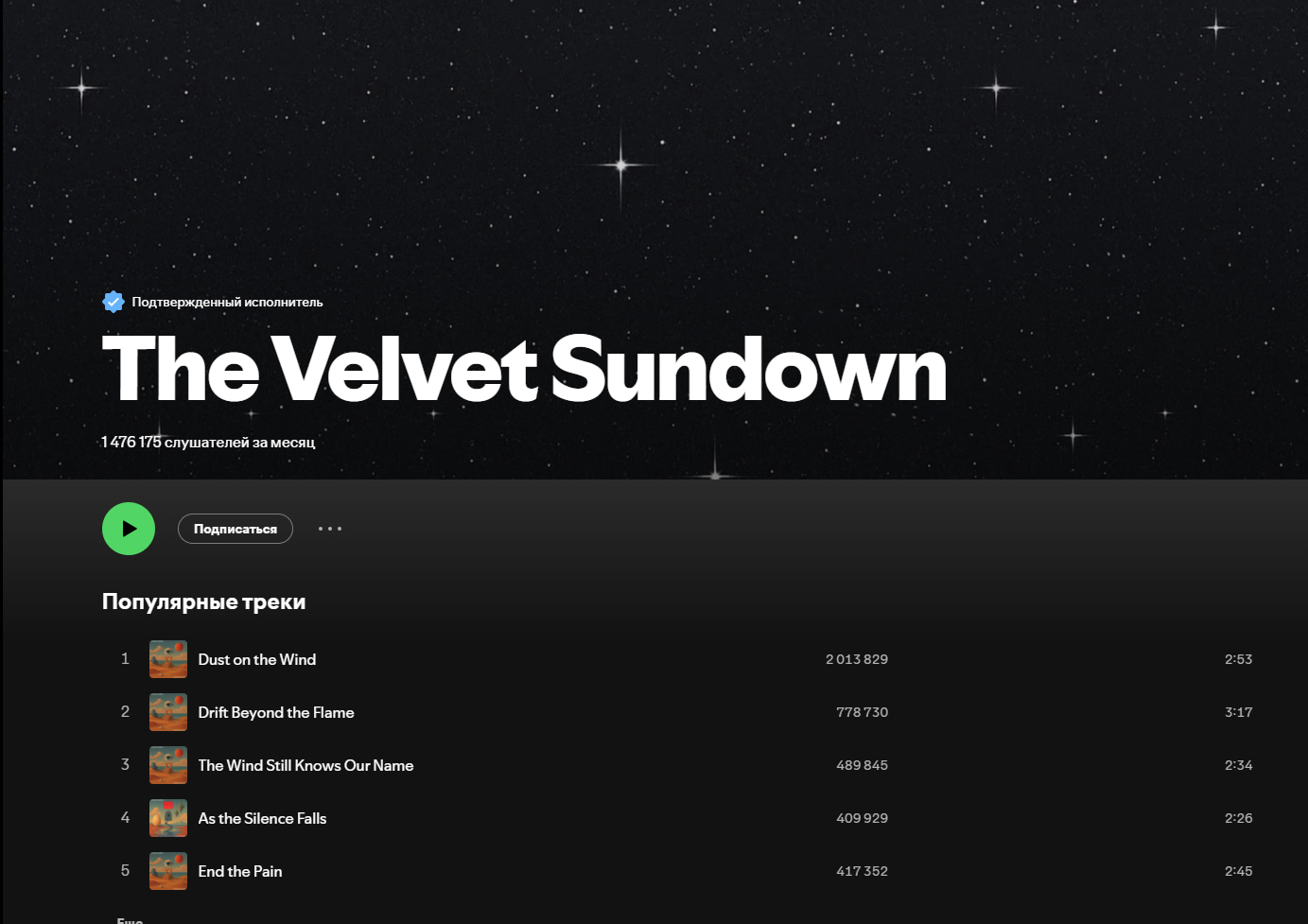 The Velvet Sundown Spotify