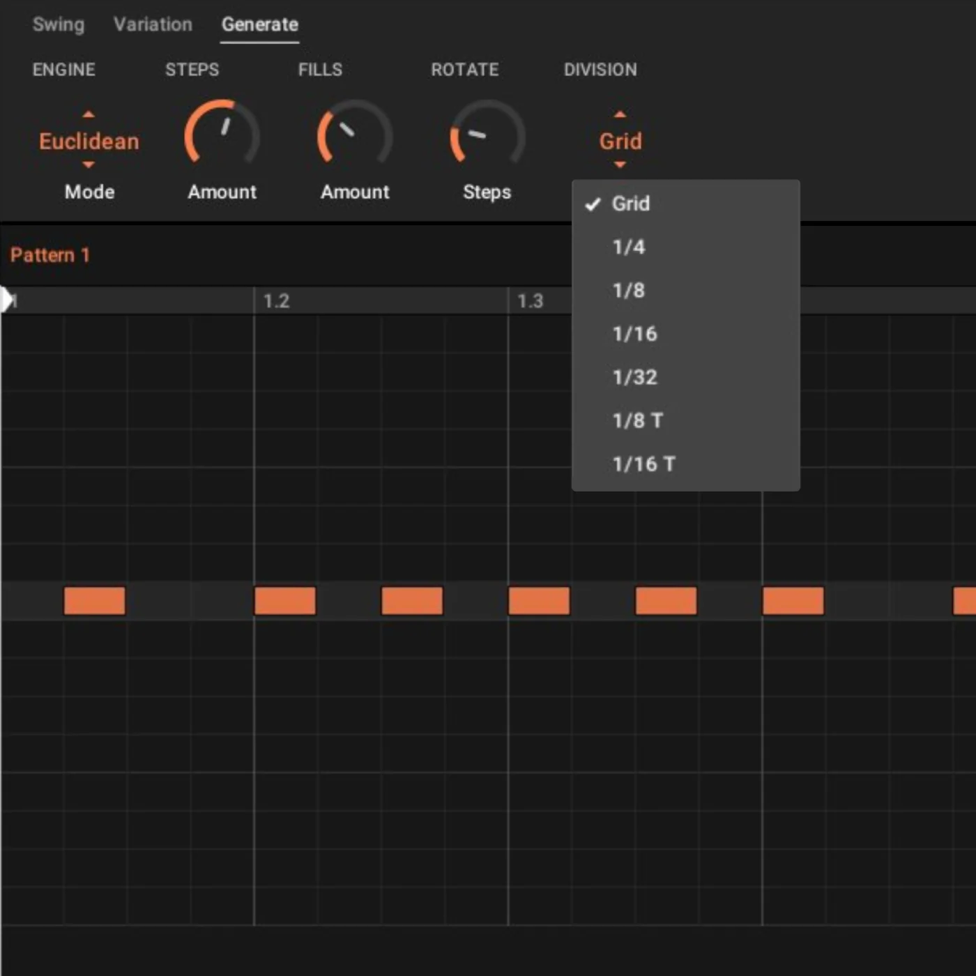 Maschine 3.7 Евклидов секвенсор