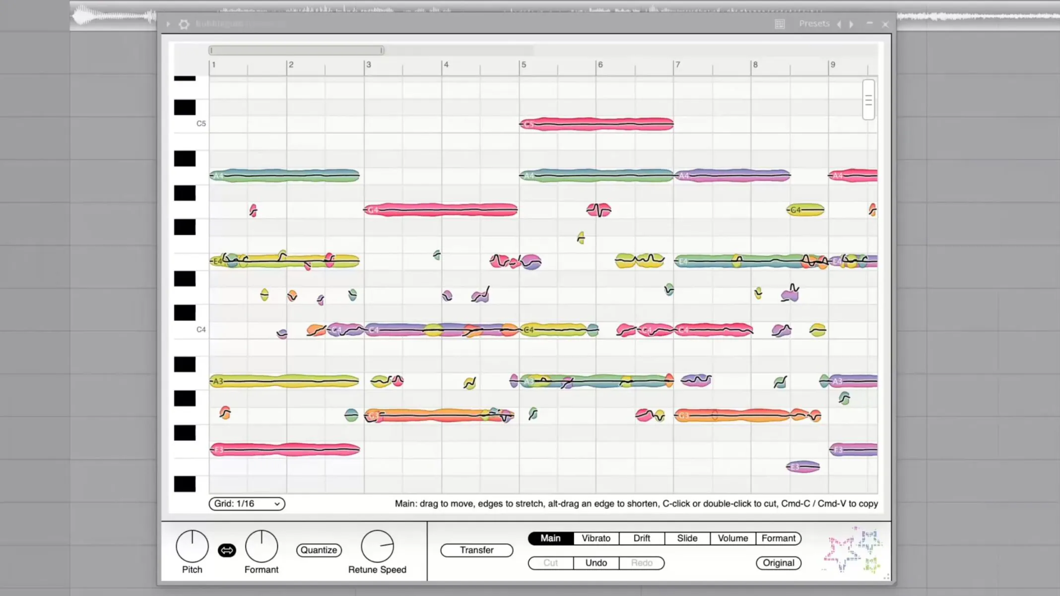 Bubblegum — бесплатный редактор высоты тона и альтернатива Melodyne
